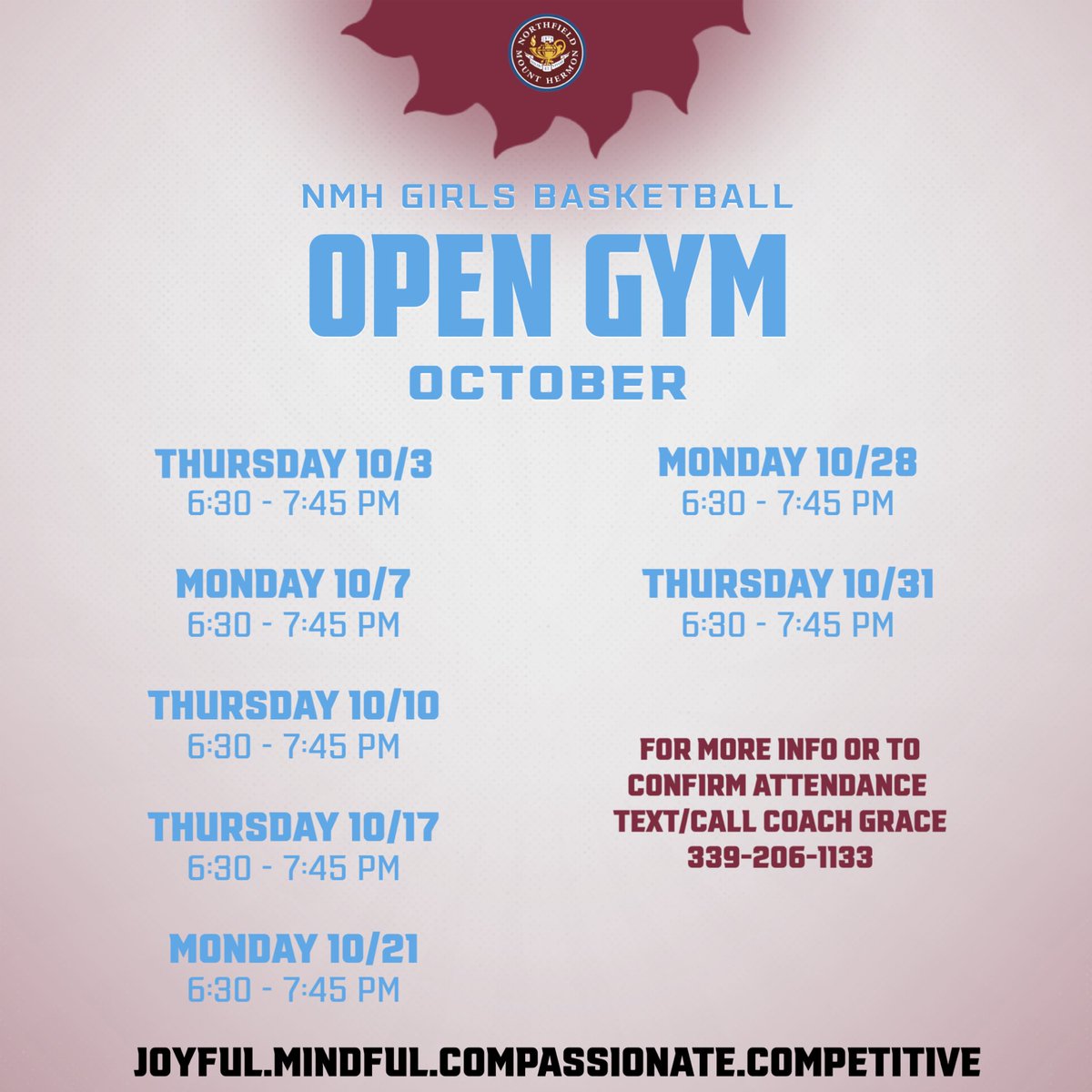 NMH_Hoops's tweet photo. Canโt wait for the entire squad to be on campus tomorrow. Open gym is right around the corner! College coaches do not miss out on seeing us this fall. #GoNMH #prideon3 #familyon6 https://t.co/VFSggMHiX5