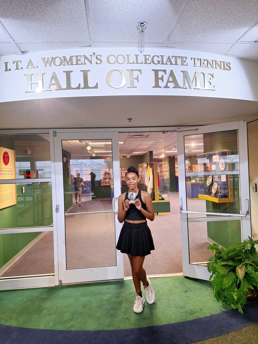 The Champ is here! Congratulations to our daughter Claire on becoming a US Tennis Association L7 William &amp; Mary Tournament Series WINNER! Back in the Lab we go! 💪🏾🫡🏆