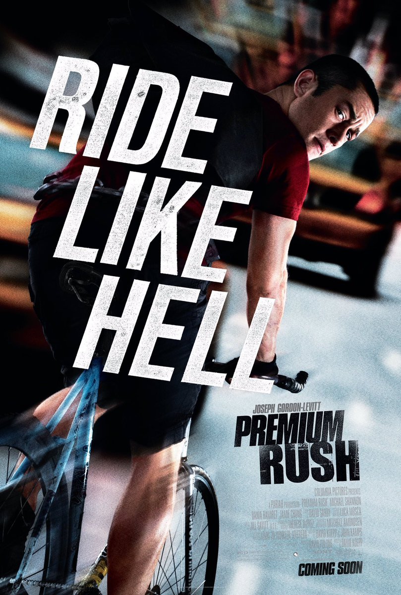 FilmNewsNos's tweet photo. 🎬MOVIE HISTORY: 12 years ago today, August 24, 2012, the movie ‘Premium Rush’ opened in theaters!

#JosephGordonLevitt #MichaelShannon #DaniaRamirez #JamieChung #WoleParks #AasifMandvi #AshleyAustinMorris #ChristopherPlace #HenryO #BoyceWong #AaronTveit #DavidKoepp https://t.co/Om7AKW9HVk
