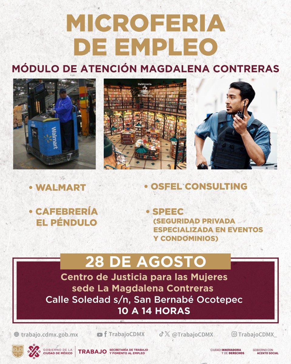 Servicio Nacional de Empleo CDMX tweet media