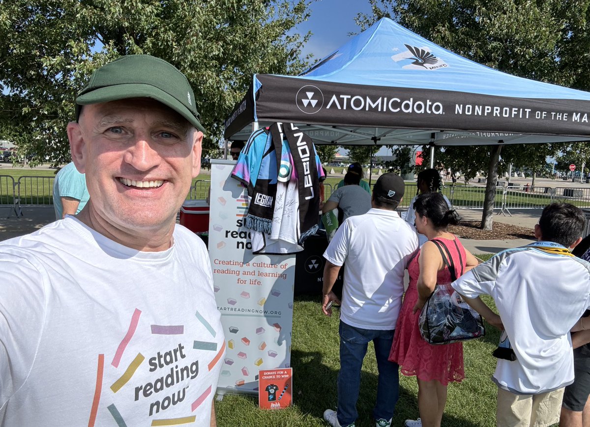 A Minnesota &amp; Seattle combo: my (former) non profit ⁦<a href="/StartReadingMPS/">Start Reading Now</a>⁩ is non profit of the match for today’s ⁦<a href="/SoundersFC/">Seattle Sounders FC</a>⁩ at ⁦<a href="/MNUFC/">Minnesota United FC</a>⁩ match. If u r at the game stop by donate $5 to win a chance at a signed jersey. in Seattle? donate to pageahead.org