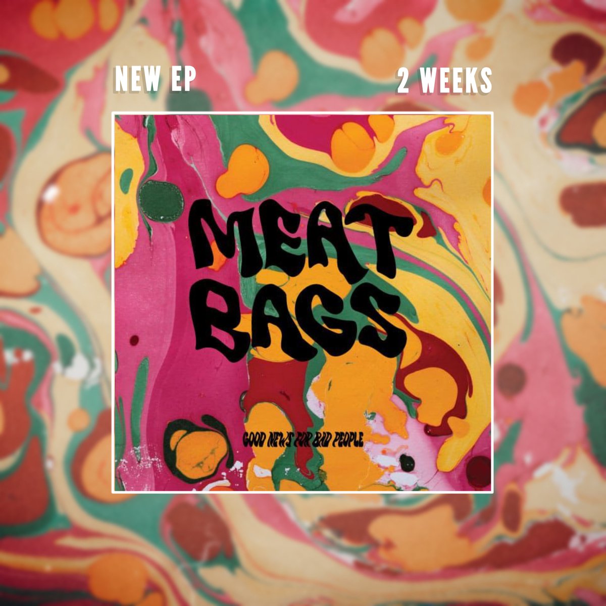 MeatBagsOfficia's tweet photo. Our brand new EP is only 2 weeks away. Scan the QR Code to pre-save. We can't wait for you all to hear this. In the meantime, stream our Debut single on all major platforms
-
-
#Debut #EP #TwoWeeks #Scanit #GoodNewsForBadPeople #MeatBags #Stream #BrandNewMusic #ManchesterMusic https://t.co/Aw5KYc8Mh8