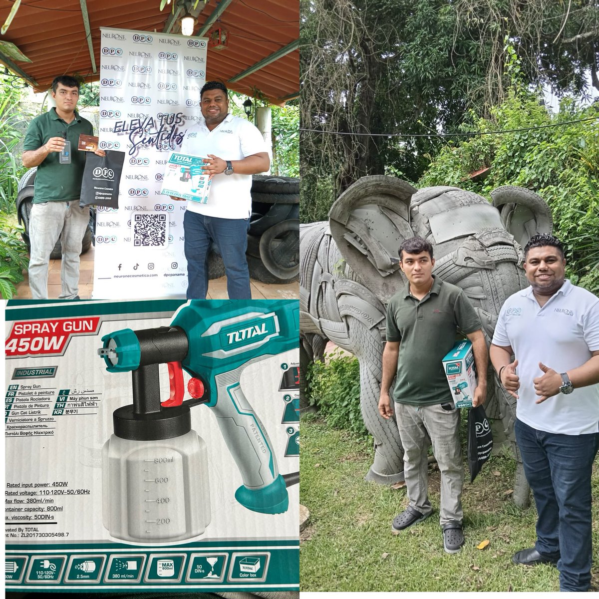 minitruckart's tweet photo. Agradezco @dpcpanama Neurone Cosmetic en su parte de responsabilidad social por la donación de esta pistola eléctrica para pintar total entre pintura para mis esculturas muchas gracias por el apoyo https://t.co/S4RMeAEuQr