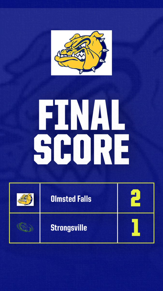 Dawgs with the win over Strongsville this afternoon! Goals by Ryan and Miranda