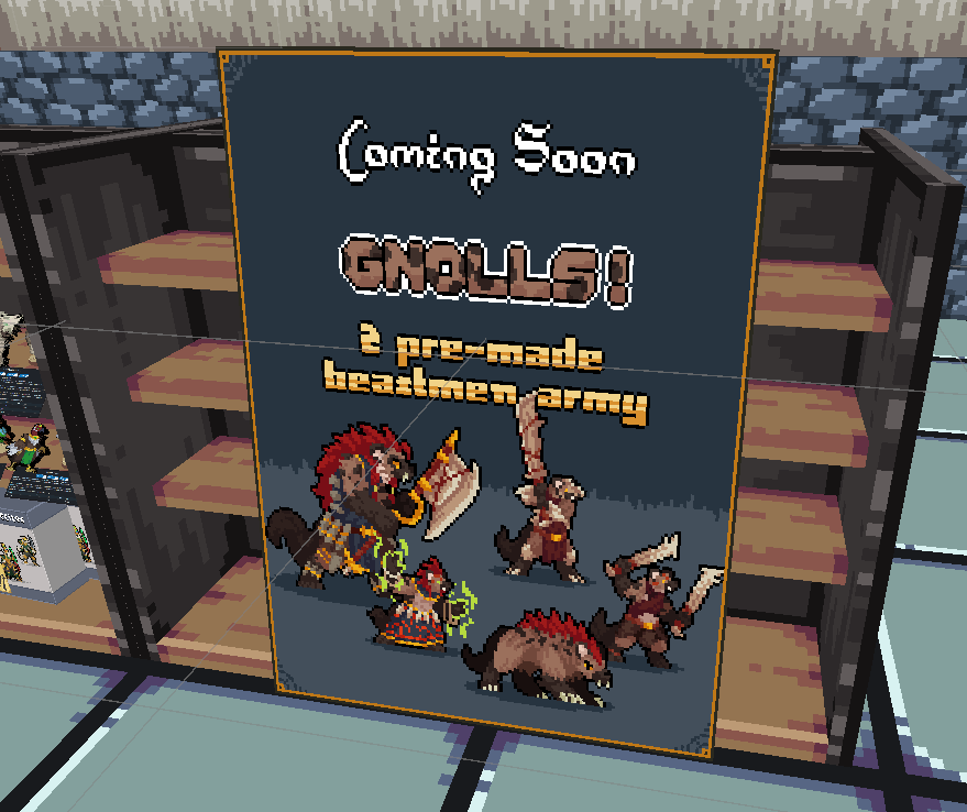 An update for my vrchat world. 
Tomorrow I should have all the sprites done for patreon, then it's a matter of making the 3D version and throwing them into Unity