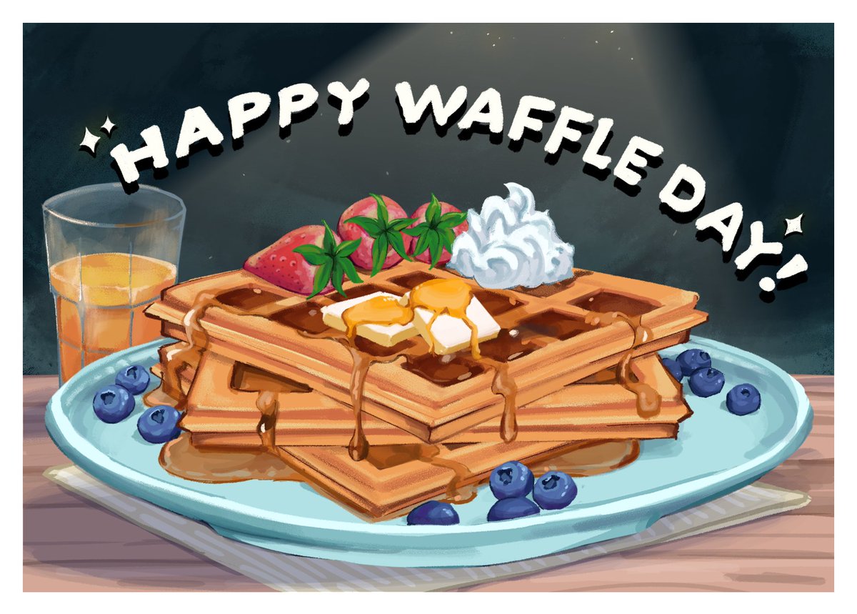 SteelWoolStudio's tweet image. Today we celebrate the best way to start any day, happy #NationalWaffleDay!🧇🎉