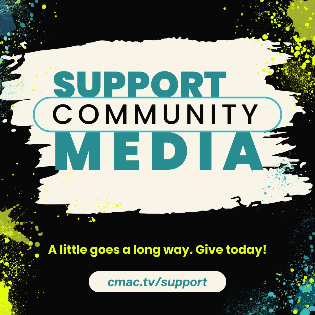 CMACTV's tweet image. Your support helps amplify local voices that deserve to be heard. Together, we can ensure that diverse, underrepresented communities continue to have a platform to share their stories. 🎤 Donate today! #SupportCommunityMedia #AmplifyLocalVoices #ShareYourStories