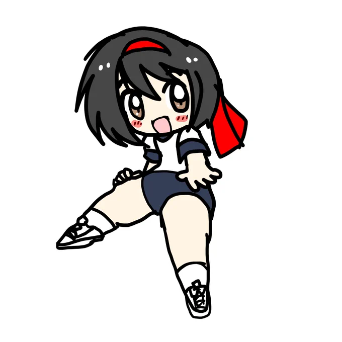 #私のイラストから滲み出る性癖ってなんだと思いますかこのくらいの頭身がかわいい度が高めの気がしますね。あとは脚のラインをしっかりやっていきたいです。 