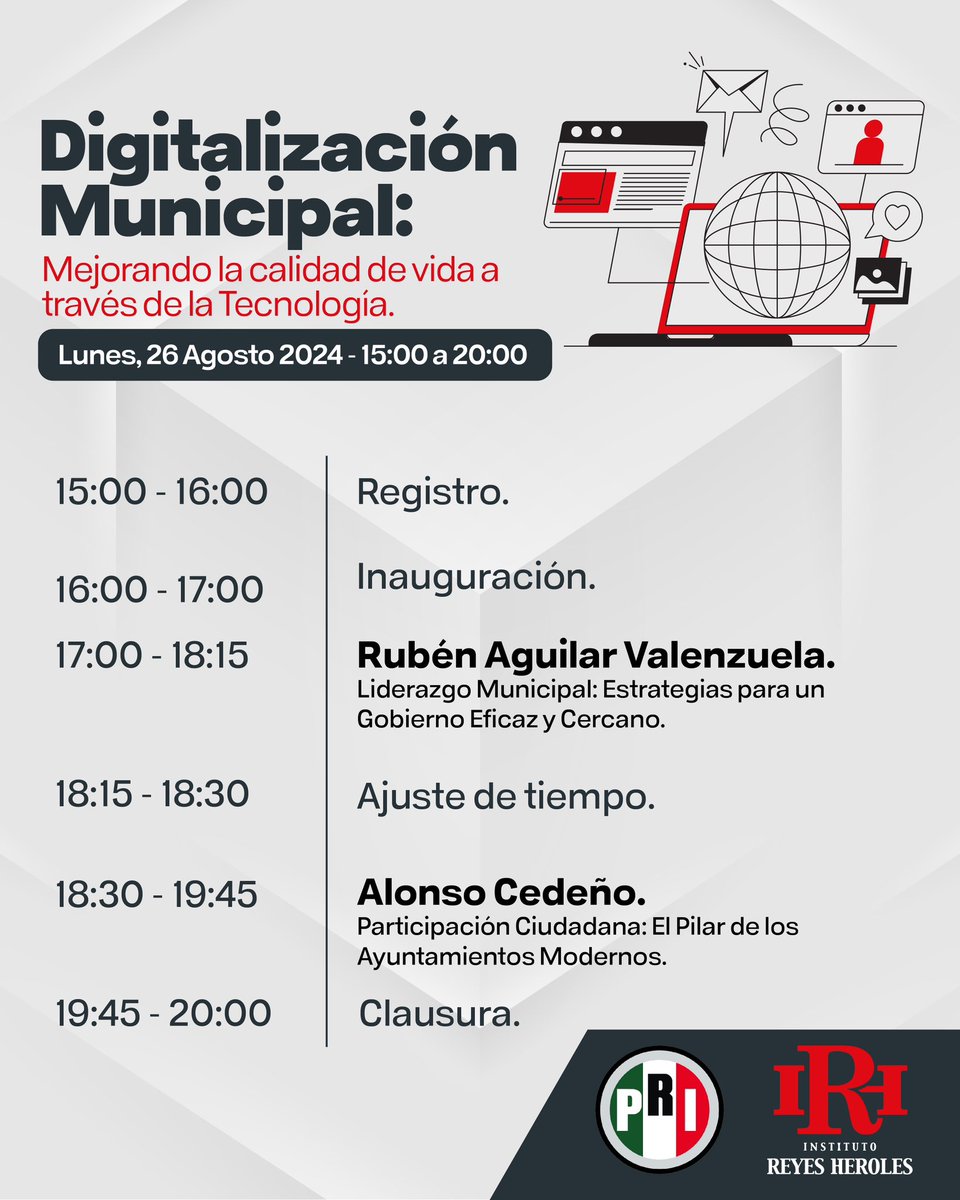 OmarGarciaL_'s tweet photo. Amigos de Nuevo León, los invito a que asistan al curso "Digitalización municipal: mejorando la calidad de vida a través de la tecnología", que impartirán los expecialistas Rubén Aguilar y Alonso Cedeño.

🗓️ 26 de agosto 
⌚️15:00 hrs
📍Safi Royal LuxuryHotels  Centro, Monterrey. https://t.co/rOHpggxwD5