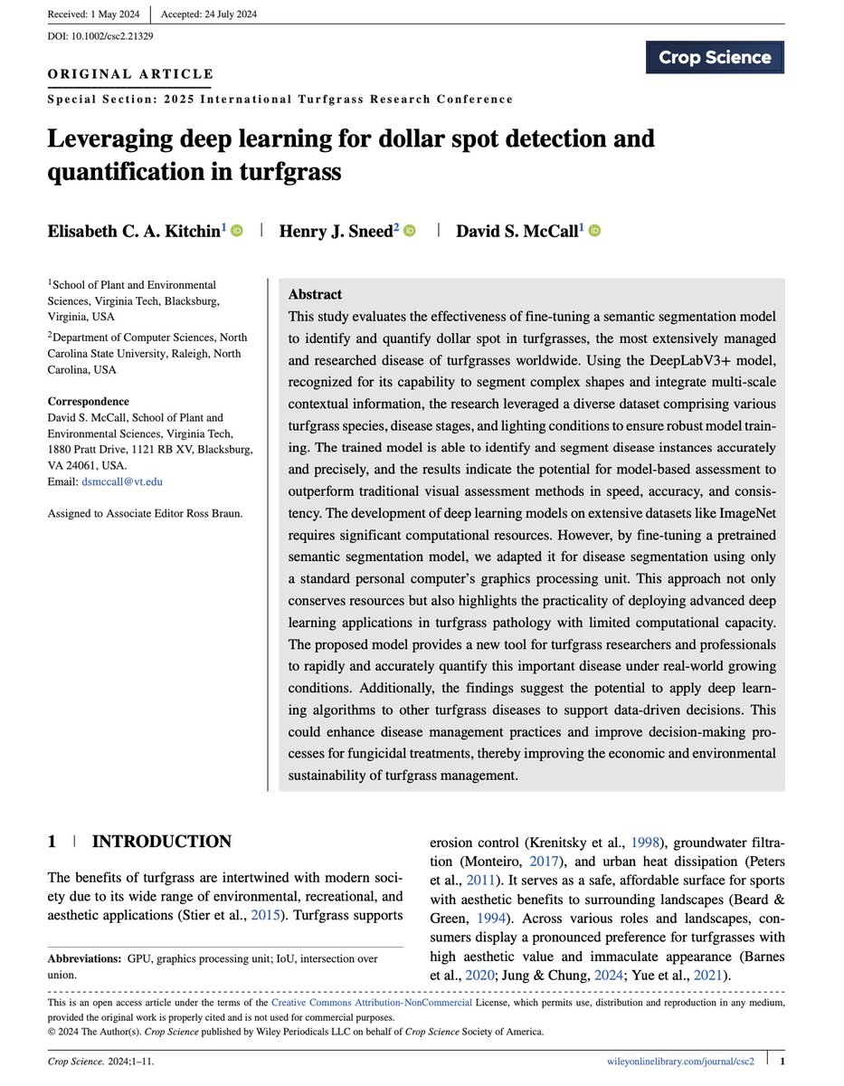 SO excited to have published my first paper!! 🥳
This project was a joy to work on and I'm so grateful to everyone who helped out along the way! 

doi.org/10.1002/csc2.2…