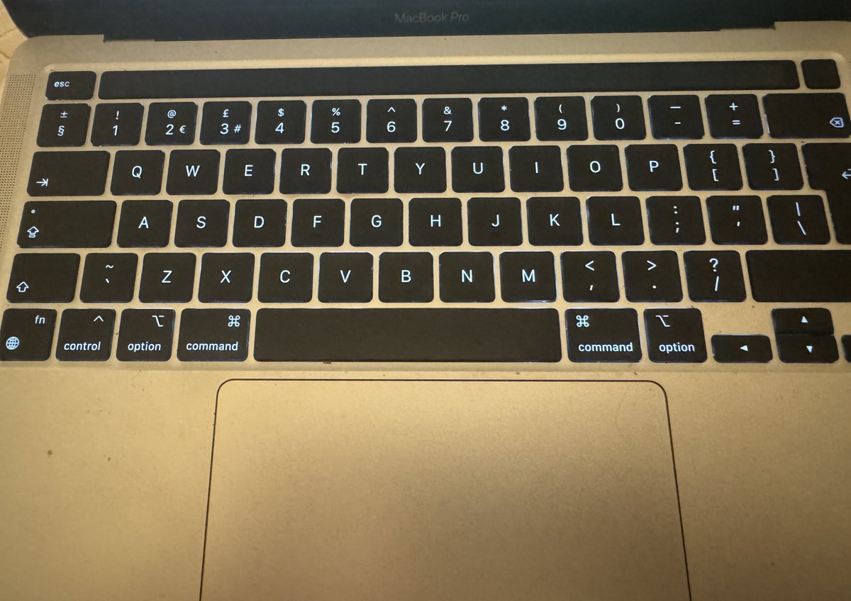 asharoraa's tweet image. Imo the focus here shouldn’t be “replaced”, but “supplemented”. 

This is what a UK sold laptop looks like. Has both $ and £. Even has €. 

Let’s try to be global more than nationalist. Mentalities should be positive sum, not zero sum.