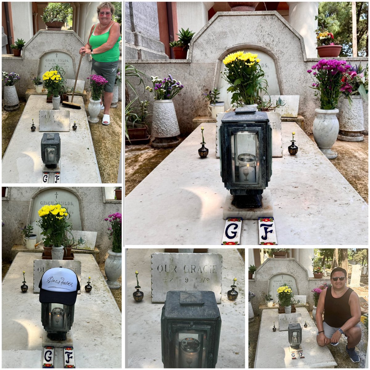 Visited ‘Our Gracie’ in Capri today. #GracieFields