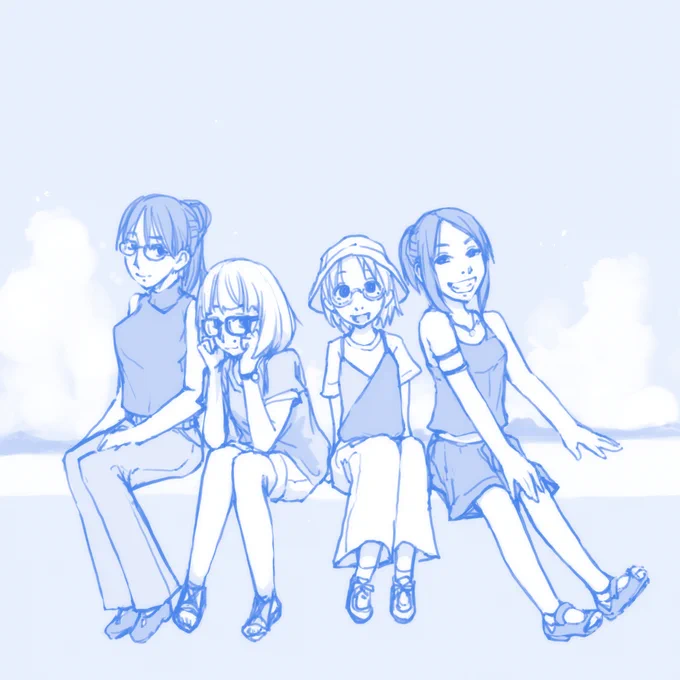 らくがき。夏の何でもない日、なにもかも懐かしい。 