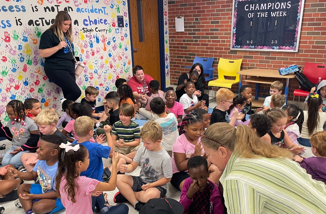 A fabulous first week of school!  We have practiced our routine’s &amp; expectations, and we have wrote sentences everyday!  Ms. Fincham taught us how to play Rock, Paper, Scissors, and we ended our wonderful week with practicing spelling our names with Play-Doh!  #WeBelieveinBRE
