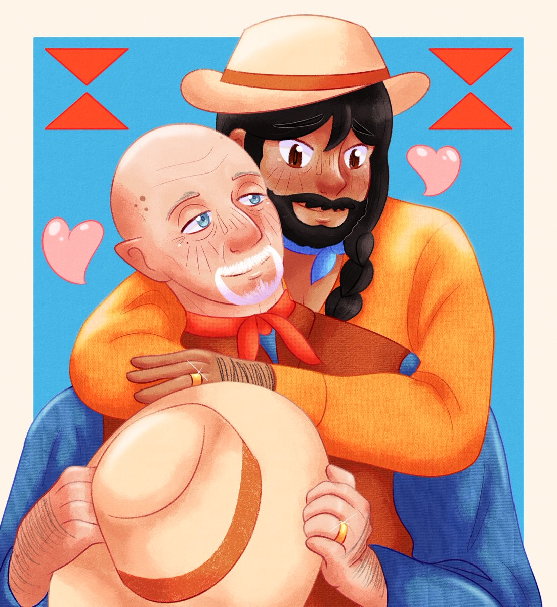 EhrmantrautPup's tweet photo. #Yeehawgust 12: Pardners for life 🏜 [Kleon x Mike Ehrmantraut] #selfship #brba 🐴🥃 https://t.co/0M9KtWUkMk