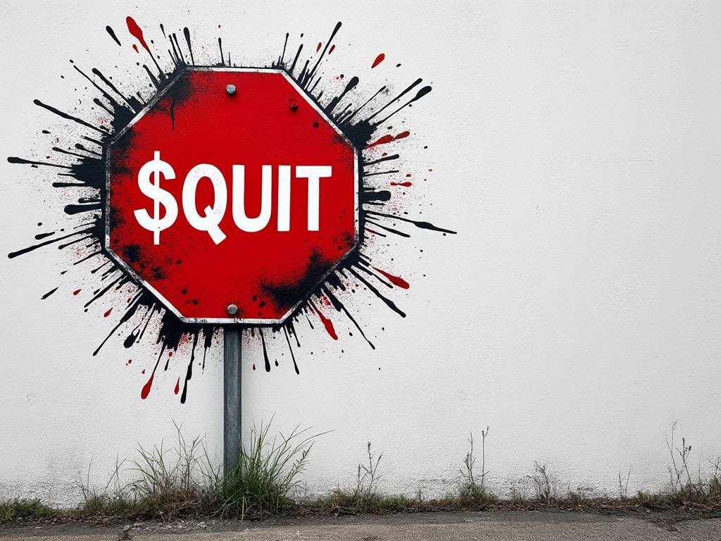 CryptoJdamm's tweet photo. @TheRealRoman2 @Regrets10x Time to focus on $quit https://t.co/7istCIZj3q