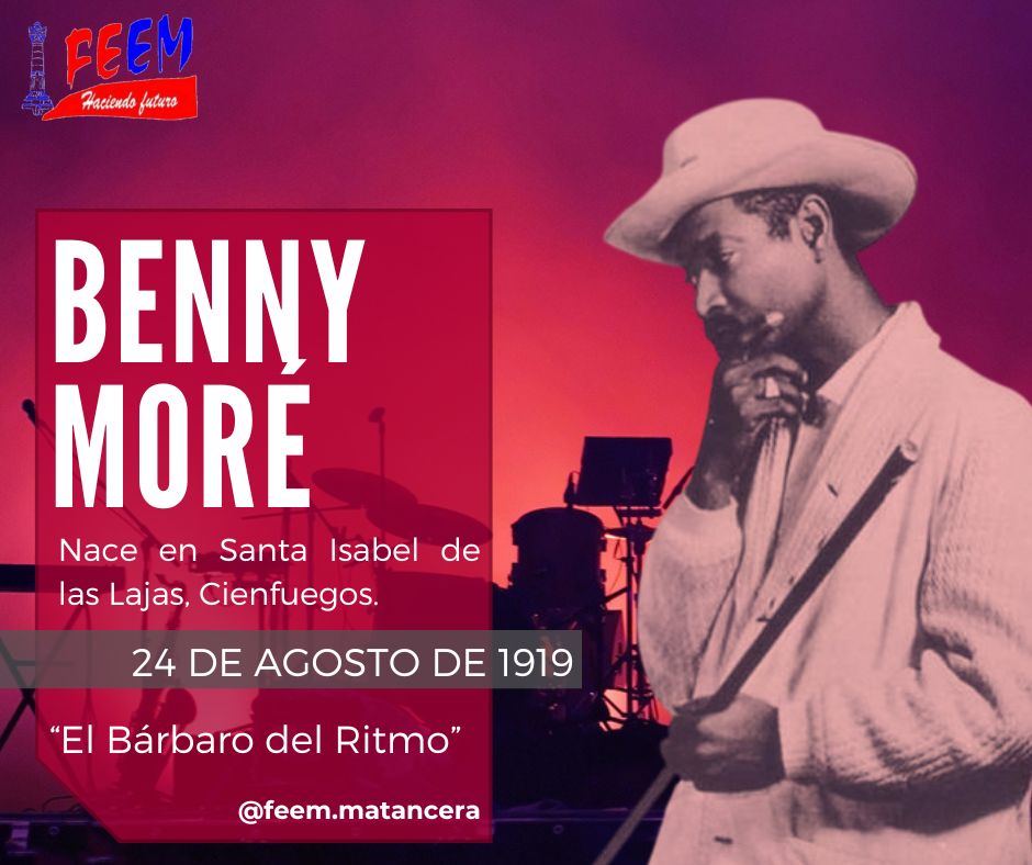 FEEM_Matancera's tweet photo. 📍 Su estilo único fusionó géneros como el son 🎺, la rumba 🪘 y el bolero 💃, lo que lo convirtió en una de las figuras más emblemáticas 📌 de la música latina 🎶. Con una voz 🎙 poderosa y carismática, Benny cautivó al público tanto en Cuba 🇨🇺 como en el extranjero 🌎. https://t.co/9PHdnPNuA7