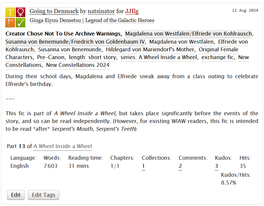 natsinator's tweet photo. I also wrote a pre-canon Elfriede/Magdalena fic for JJ (who i don't think has a twitter lol). 

Going to Denmark - 7.6k words, rated T. It's a WIAW fic, but it can be read standalone :) Maybe check it out if you want to be enticed into reading WIAW :p

https://t.co/ntezNgEvSX https://t.co/Zl1oYH8CCl