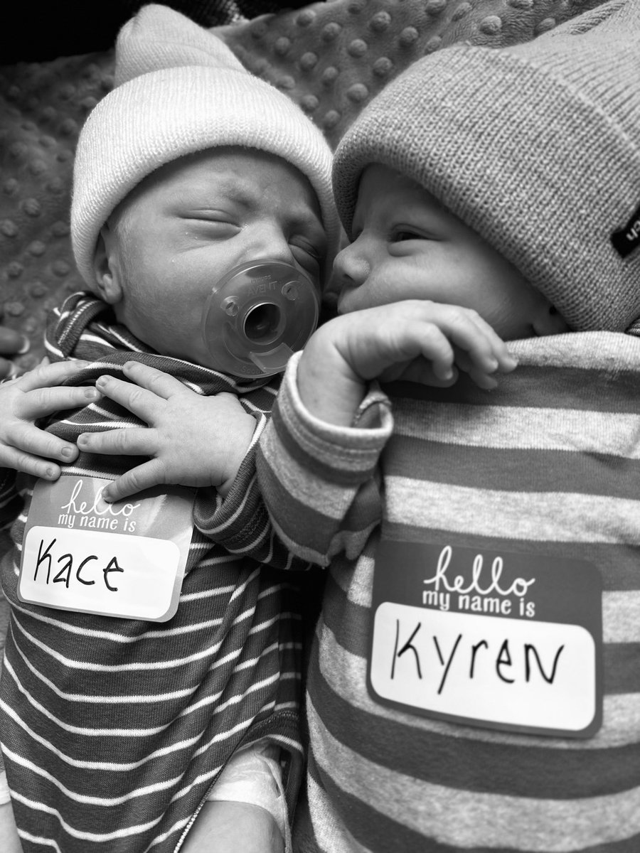 Welcome to the world Kace and Kyren! The Ertz boys #Twinning