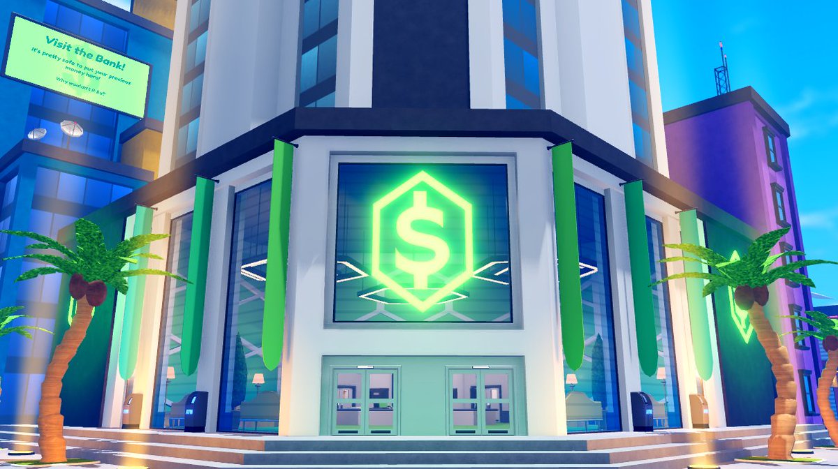 Introducing the iconic Bank Heist coming to #DisasterRobbers 🏙️

Here is a sneaky preview of the front entrance! 💰👀 #RobloxDev