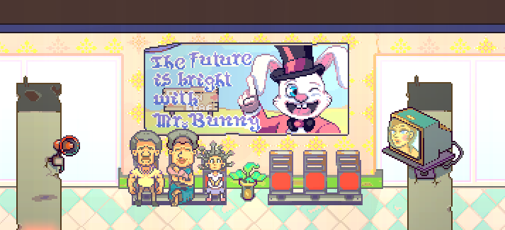 PendantEye's tweet photo. Poster for one of the scenes. 🌠
Have a great weekend everyone.

#thehawkersgame #Pixelart  #pixelartist #pixelfarm #farmsim