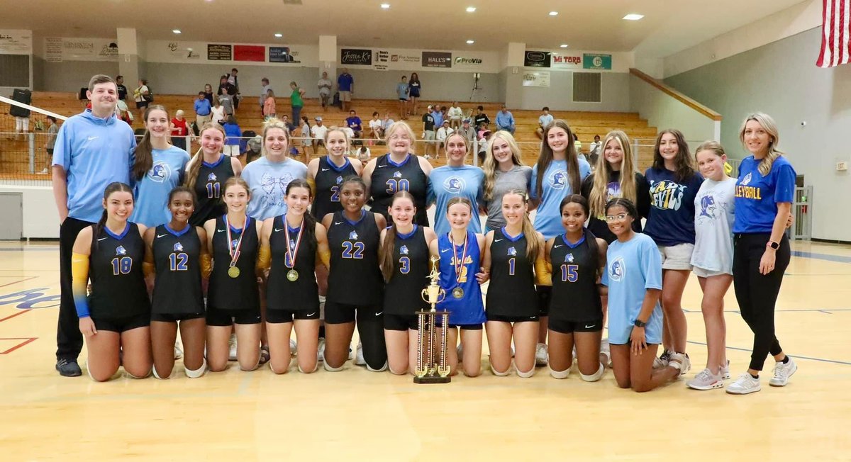 BHSDevils1's tweet photo. Congratulations to Booneville Blue Devil Volleyball Team Prentiss County Champions!!

Congratulations Sophie Smart, Ellie Glidewell &amp; Taylor Brooke White for being named All Prentiss County 🏅🏅🏅 https://t.co/czV7Qn5yn2
