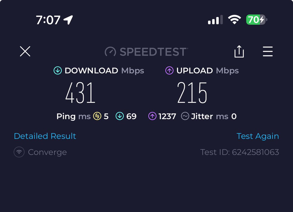 MacuNars's tweet photo. #UnleashTheBoostSpeedTestChallenge #FlexYourSpeed #ConvergeSpeedtestChallenge https://t.co/PPVUE2jRjy