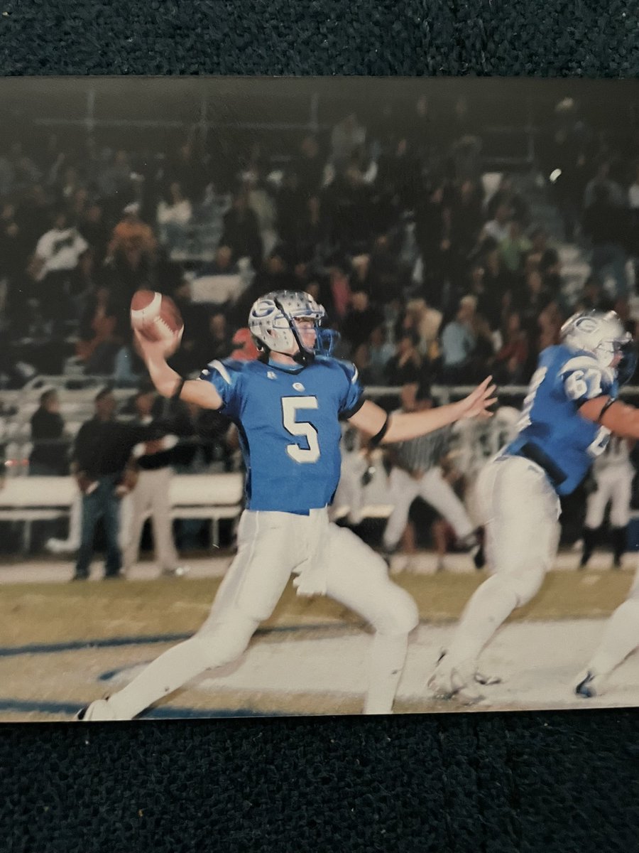 ProsperEaglesFB's tweet photo. 5 Days until kickoff! Pictured is class of 21 grad &amp; @SUUFB_ QB who ranks as one of the best from #TheShip  @jacksonberryyyy 

📸SPECIAL EDTION📸  A man who needs no introduction! An absolute blessing to @ProsperHS &amp; CAPTAIN of #TheShip Mr. #TheOverMe  @Coach_Moore5 🦅🏴‍☠️🟢 https://t.co/8PN5nyDhcQ