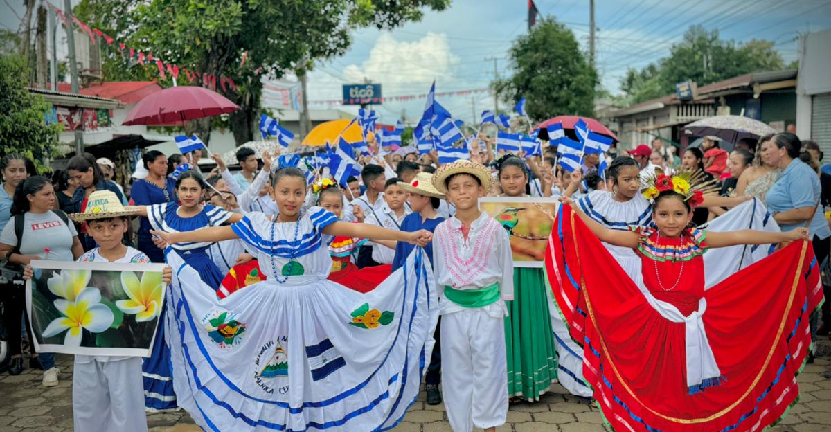 Celebramos el segundo Desfile Patrio en nuestros Nuevos Tiempos, con el privilegio de Seguir Haciendo Historia y alcanzando Victorias. 🇳🇮