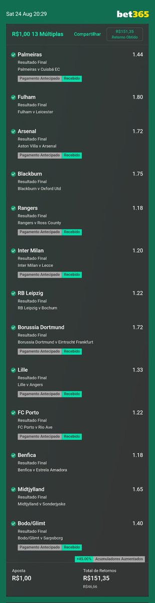 Biro_Humels's tweet image. Odd 150 veio 🫶🏻 @AltasKing @TheSmartBettor