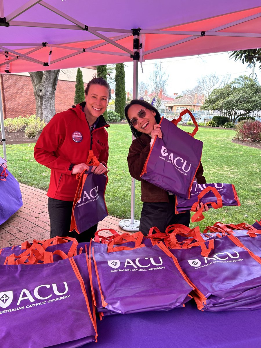 ACUmedia's tweet photo. Ballarat Open Day has arrived!
Join us from 930am-2pm on campus in Ballarat.
If you can’t make it today, you can follow our Instagram stories or learn more at https://t.co/SBK0m1hWFF
#ACUopenday https://t.co/rmAJ74KR6o