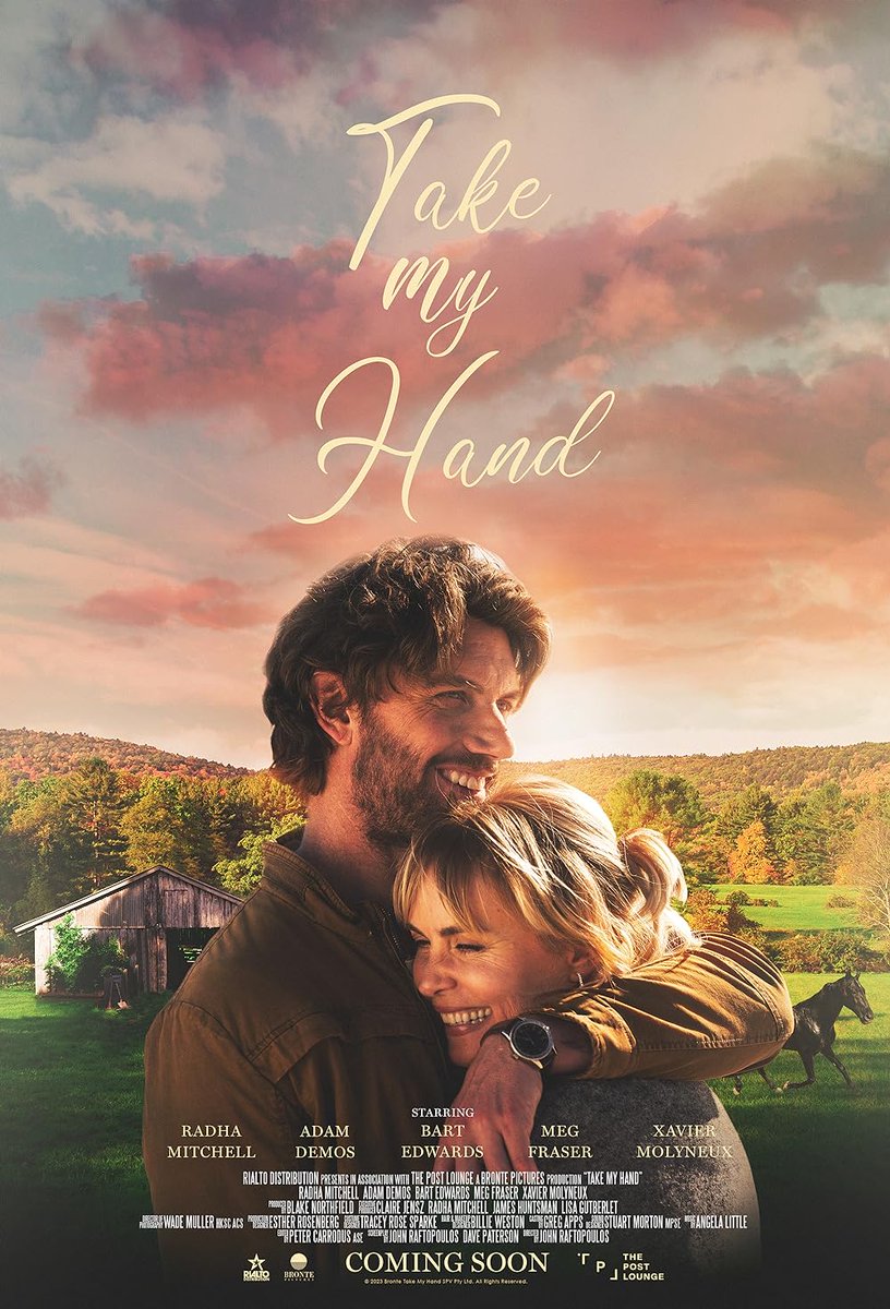 Take My Hand is in cinemas Australia-wide! 🇦🇺 A huge pleasure to work with composer Angela Little on her moving score. This beautiful film tells the true story of one women's remarkable journey after she is diagnosed with MS #TakeMyHand #MSAustralia