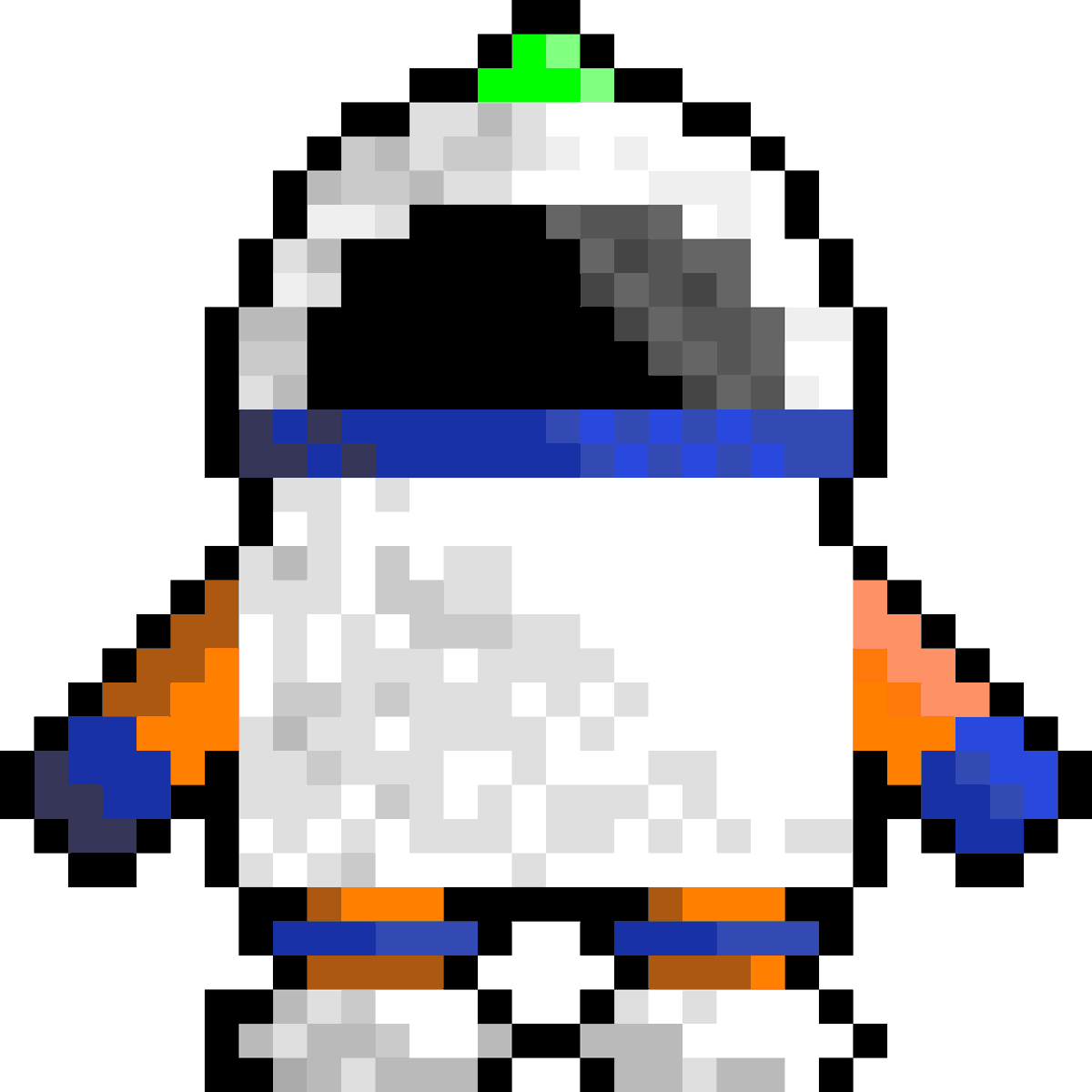 SVOR87's tweet photo. Tugu mugu pixelated 
Learning pixel art
#Pixelart #indiedev #cute #gamecharacter #profilepicture #2dart #aseprite https://t.co/hQ2dlS8rbs