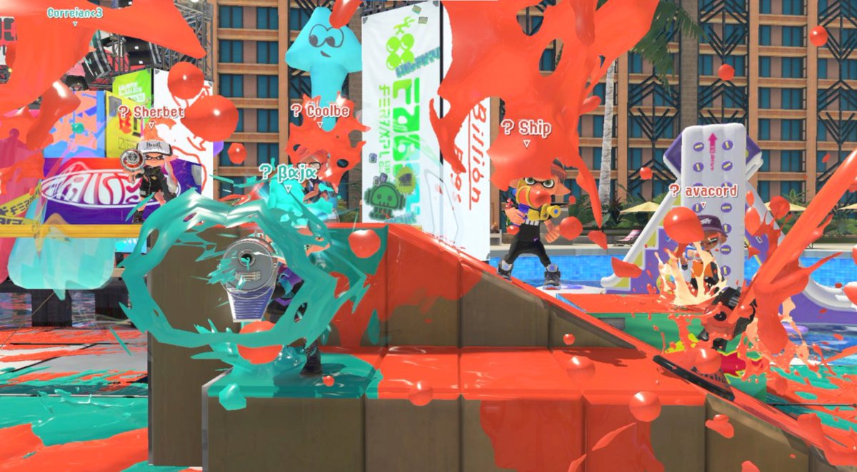 SquidEst_Spl's tweet photo. We made Alpha! Also, we got a new teammate @BlastrBaja and a new coach @_Correian_ 
I wonder if it’s related? 🤔
@avacordsp 
@Ship2425 
Coolbe
Sherbet https://t.co/rfGpWUHVH7