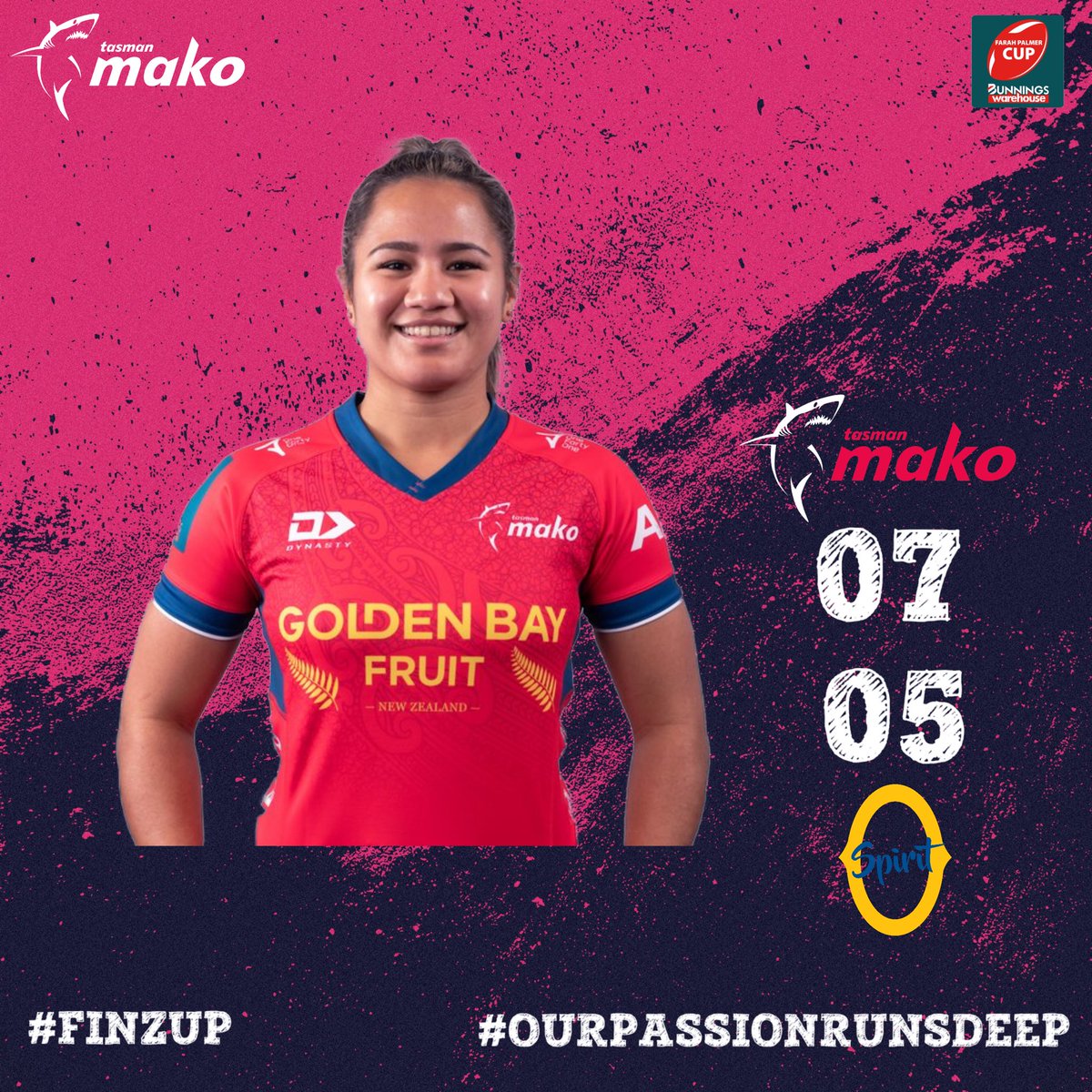 TasmanMako's tweet photo. ⏱️’21 | TRY!
What a try by the Mako with Michelle Curry hitting the afterburners 🔥 to score to the left of the uprights.
#BunningsFPC #OTAvTAS
#TasmanMako #OurPassionRunsDeep #FinzUp🦈 https://t.co/tuDfNWIHJS