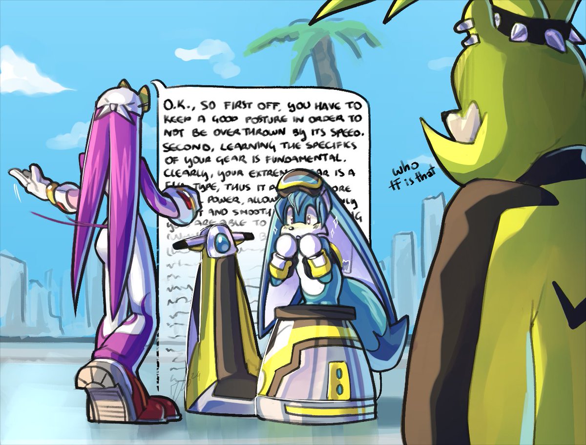 _o__________8_'s tweet image. gotta introduce the small new one to Extreme Gear racing #SonicTheHedgehog #sonicidw