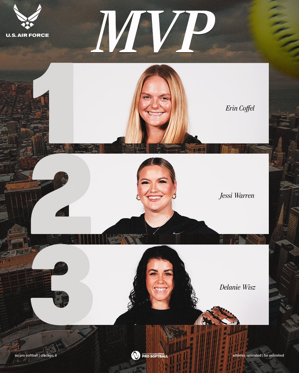 game 28 MVPs… 🥁 

1️⃣ <a href="/erincoffel5/">Erin Coffel</a> 
2️⃣ <a href="/jessicawarren30/">Jessi Warren</a> 
3️⃣ <a href="/delanieewisz/">lanie</a> 

#AUProSB | <a href="/USAFRecruiting/">Air Force Recruiting</a>