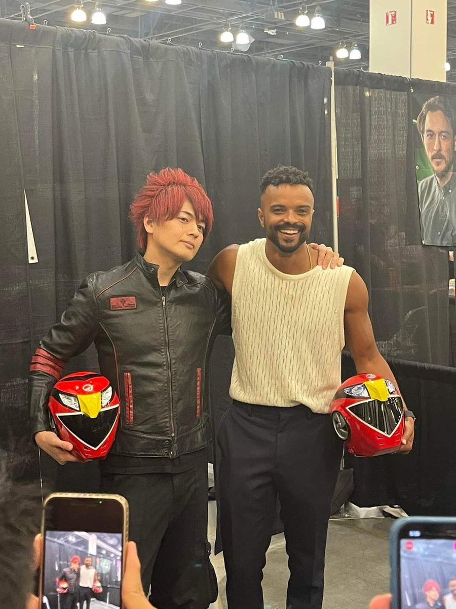 MegaPowerBrasil's tweet photo. Sosuke (Go-Onger) e Scott (RPM) se encontraram na Power Morphicon 2024! https://t.co/sYROWwnE4B