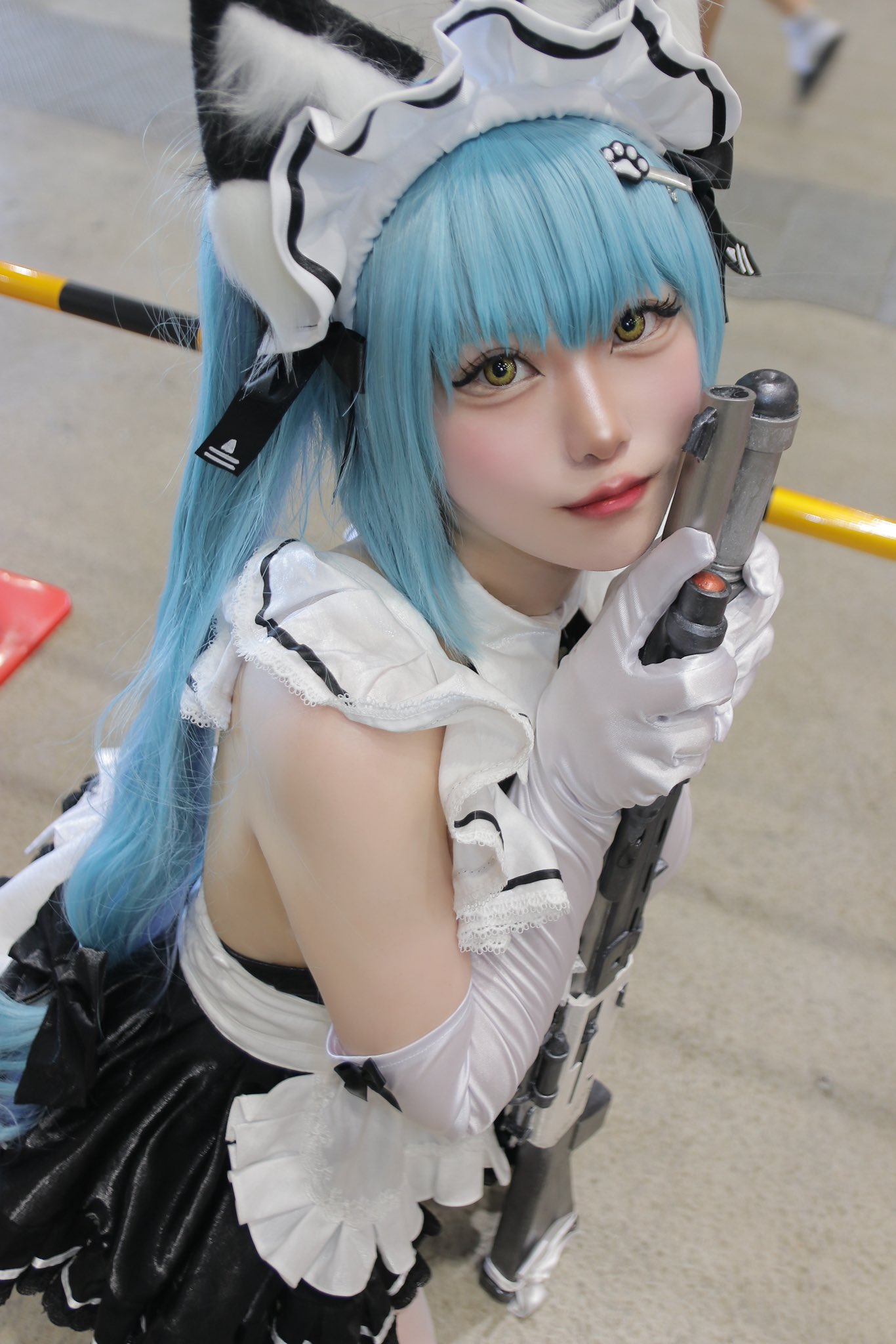 コスプレ　衣装　勝利の女神　NIKKE メイド　 プリバティ　猫耳尻尾付き Amazon.co.jp: [楽コス]プリバティ コスプレ 衣装 NIKKE メイド