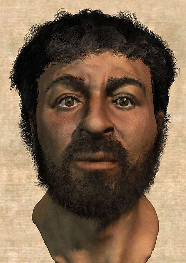 A la izquierda esta la representación de José por la popular serie «The Chosen». A la derecha está la "reconstrucción facial" de Jesús realizada por el experto británico Dr. Richard Neave (quien es, por supuesto, un liberal).

Permítanme comenzar diciendo lo siguiente: Estoy