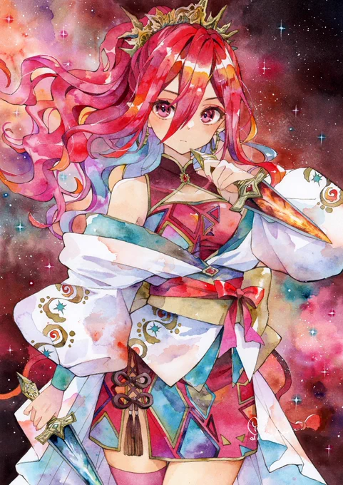 火星Mars#透明水彩 