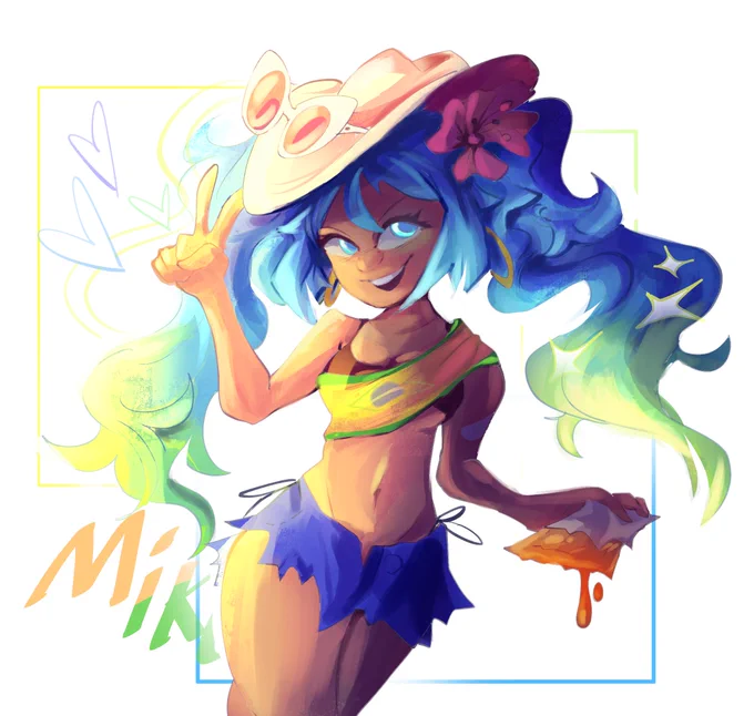 Brazilian Miku sketch!!!  Won't polish this because it STINKS