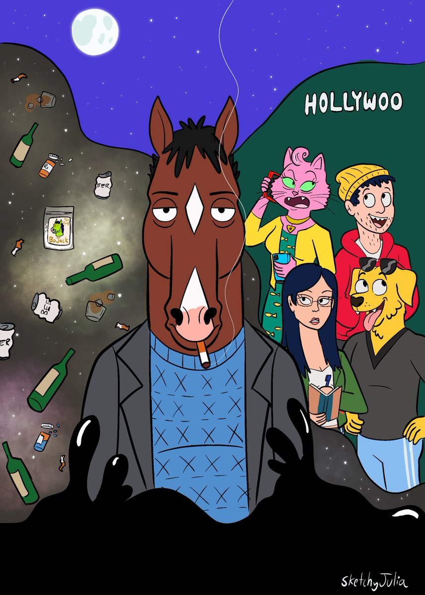 sad horse show is 10 years old (two days ago) 🐴🐴🐴 #BoJackHorseman