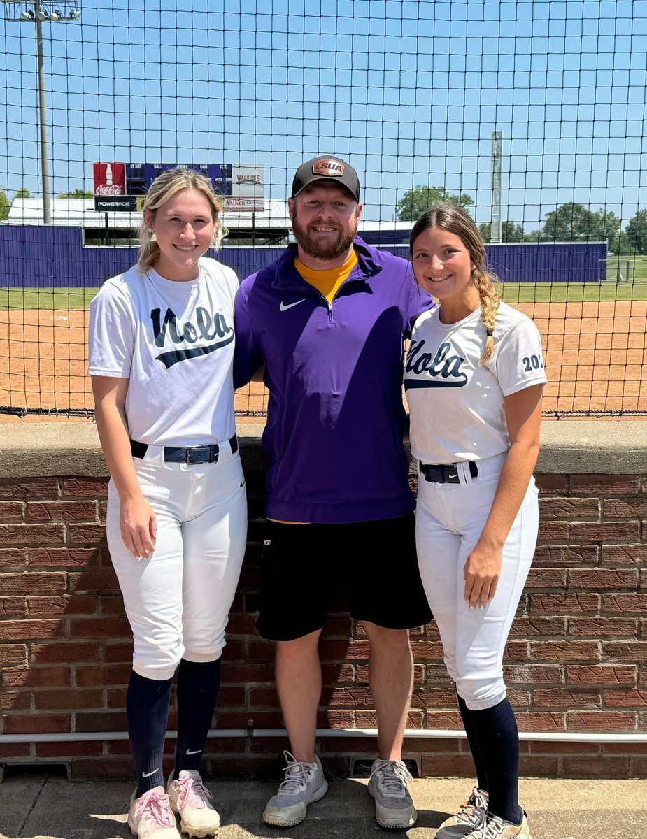 <a href="/brazziraee/">brazzi jacob</a> &amp; <a href="/addisonwalton22/">addison walton</a> at LSUA prospect camp! Keep putting in work girls! 💜💛