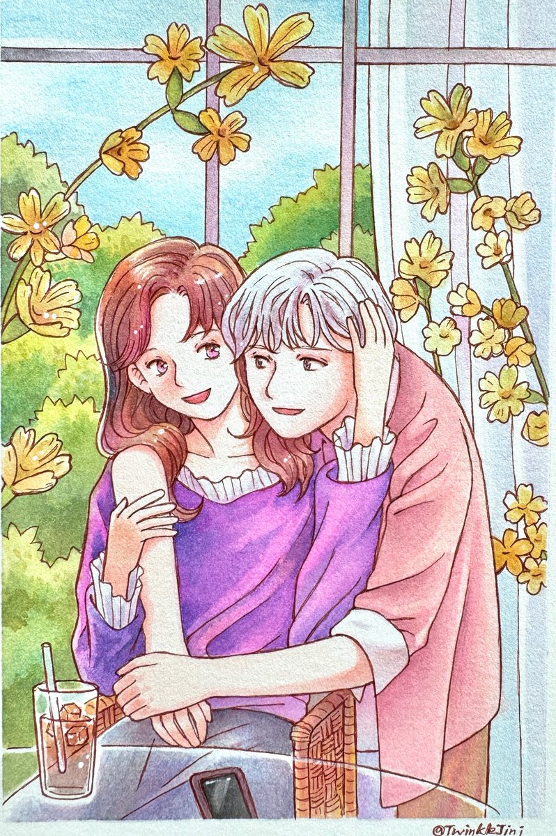 TwinkleJini's tweet photo. 오래간만 :) 

유튜브영상_Youtube>
https://t.co/WeyqIUgNkB

🌸

#그림 #수채화 #watercolor #drawing 
#illustration #イラスト #manga #manhwa
#일러스트 #만화 #love https://t.co/MaKFCEbowQ