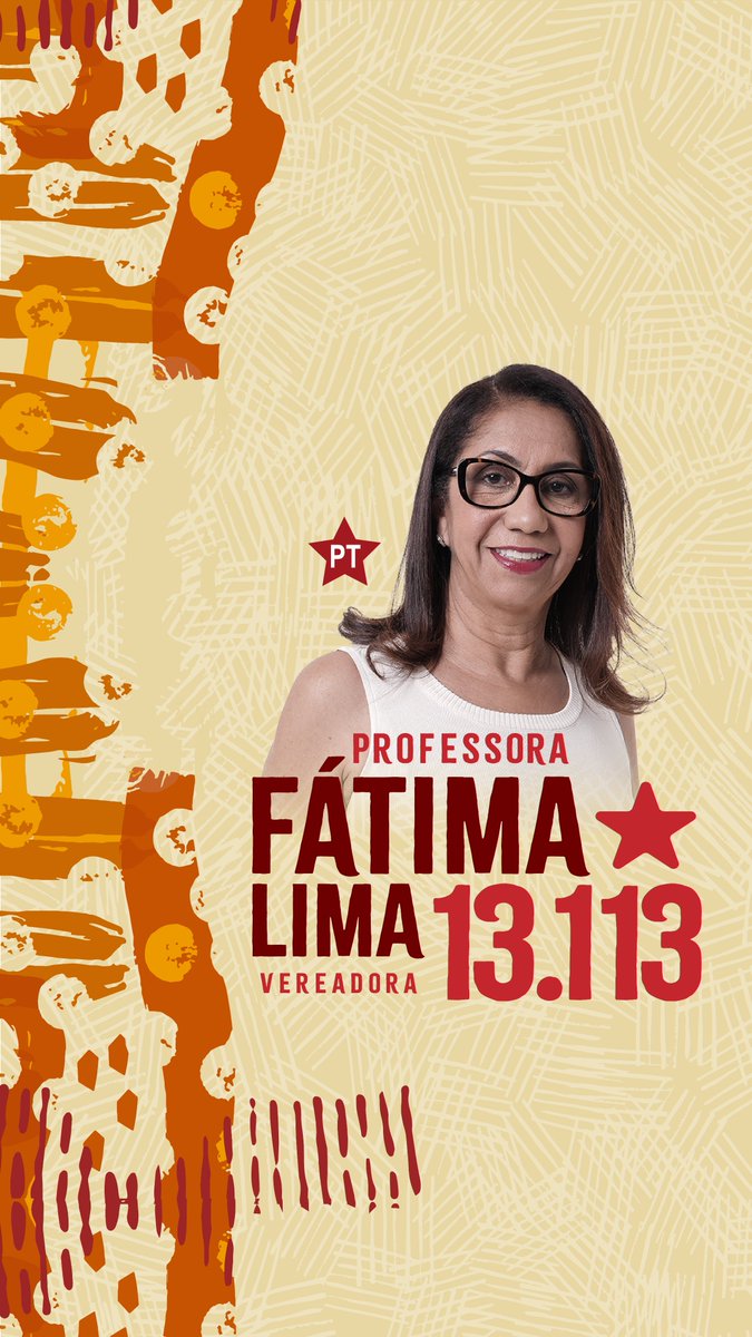 Chegou a hora da mudança!  Vote na experiência e no amor pela educação. Professora Fátima Lima é 13113. Vamos com tudo! ✊