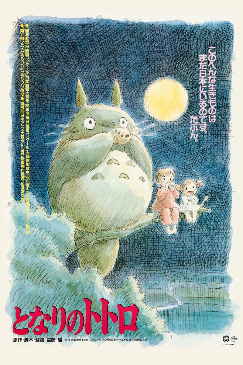 当初、糸井重里氏が作った『となりのトトロ』のキャッチコピーは、「このへんないきものは、もう日本にはいないんです。たぶん」でした。

しかし、宮﨑駿監督は、「このへんないきものは、まだ日本にいるのです。たぶん」に変更して公開されました。