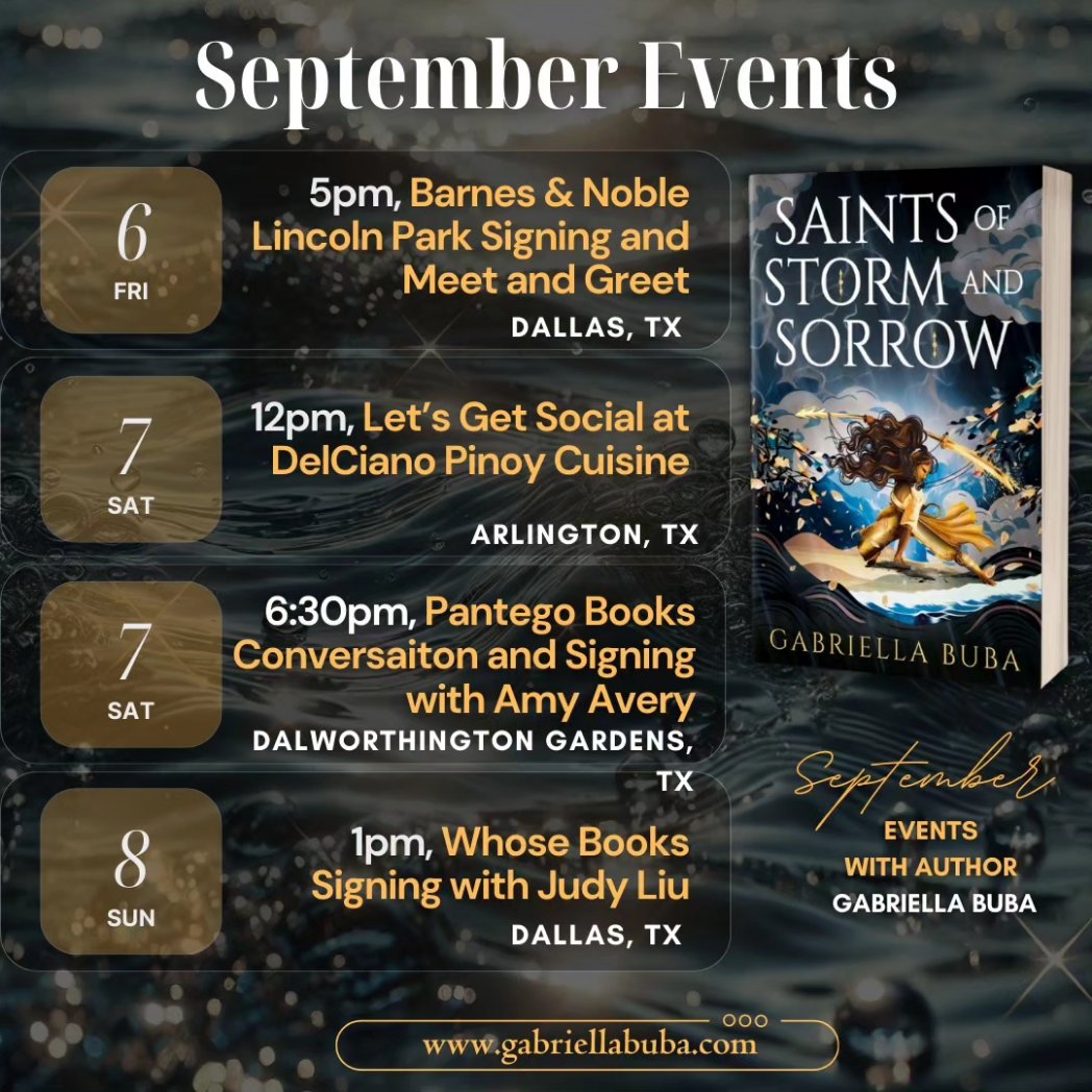 GabriellaBuba's tweet image. Sept 8 Sunday afternoon 1pm-3pn drop in anytime, I&apos;ll be at @whosebooks  with @JudyLiu doing a joint author signing and meet and greet.

Memory Extracts was one of the first books I was asked to Blurb and I&apos;ve been dying to do an event with Judy since! #texasbooktour