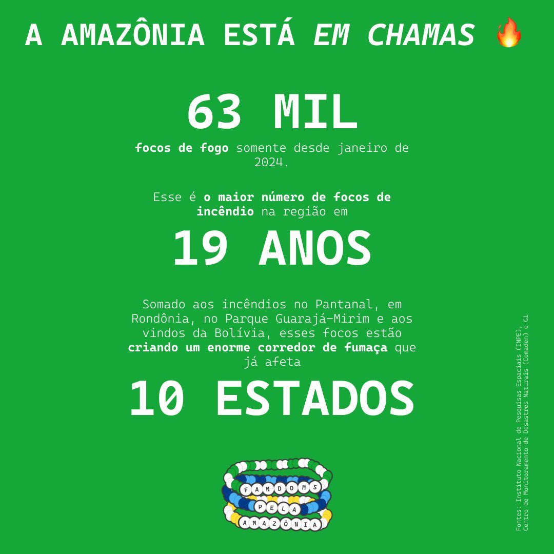 scottoupdates's tweet photo. 🚫| Este não é um update mas algo de extrema importância.
Nos últimos dias, a Amazônia está quebrando recordes de queimadas e isso está afetando vários estados brasileiros, você pode ajudar subindo a tag "FANDOMS PELA AMAZÔNIA". 

Links abaixo com mais informações: https://t.co/z5dv3GBKmk