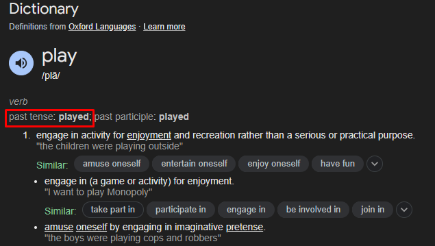 TheHeadlessNoob's tweet photo. @Amplazzo @ItsMeDistinct @DaRealNikizing "Played", as you can see, is the past-tense form of "Play". The only subtle difference between the two is that "Used to play" indicates a past habit of playing, while "Played" only indicates they have played it in the past (Habit or not).  Get off Twitter, grammar police https://t.co/3dbedEo27p